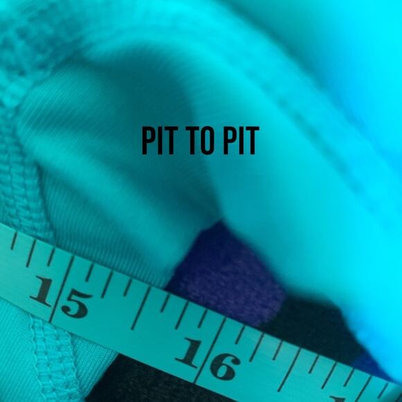 Nike Pro Dri-Fit Half Zip Mock Neck Women’s-Turquoise/Aqua-Size Small - Picture 7 of 12